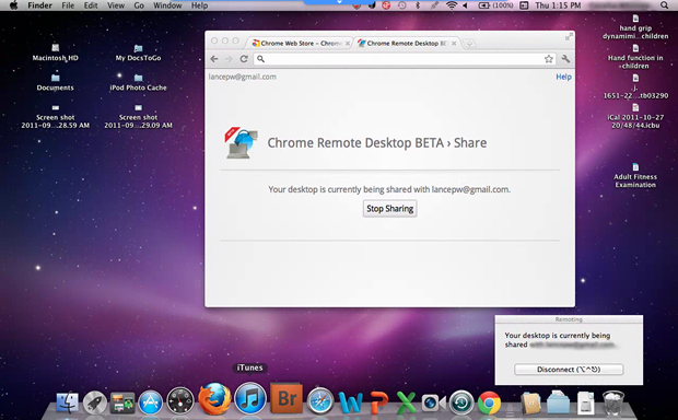 Chrome Remote Desktop is a handy way to control a Mac from your PC.