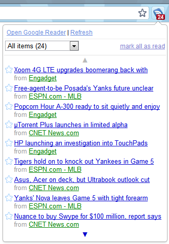 Preview list