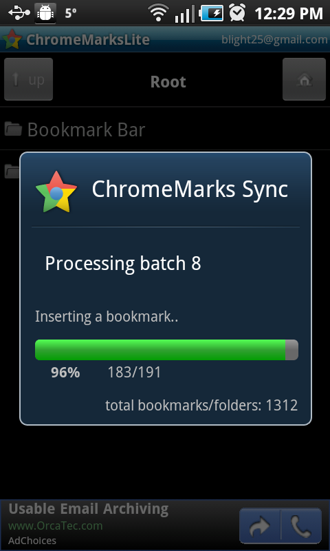 Step 4: Sync bookmarks.