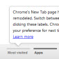 New new-tab page notice