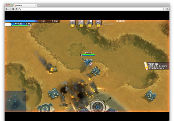 AirMech from Carbon Games is a real-time strategy game with transforming mech suits.