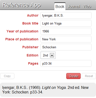 Step 2: Create book reference.
